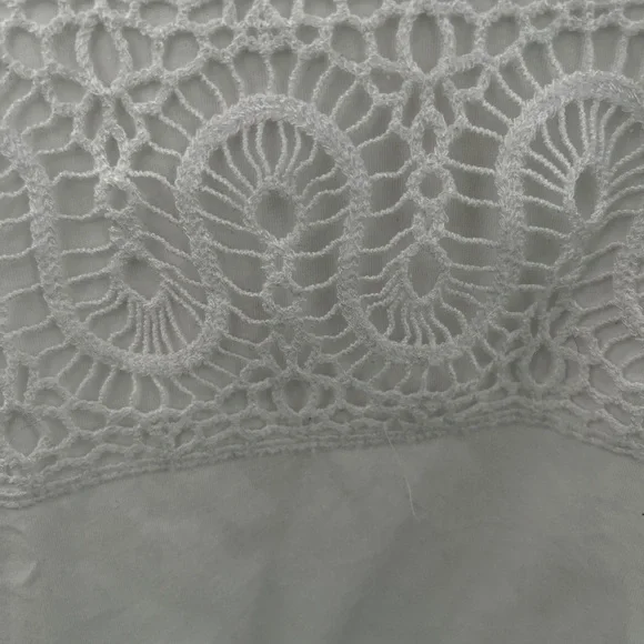 J Crew White Lace Panel Tank Top - Picture 2 of 3